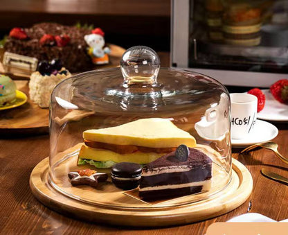 Doom shape glass cake cover