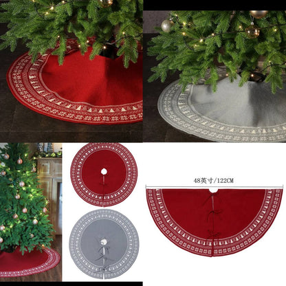 Christmas Knitted Tree Skirt Knitted Christmas Tree Apron Christmas Tree Skirt