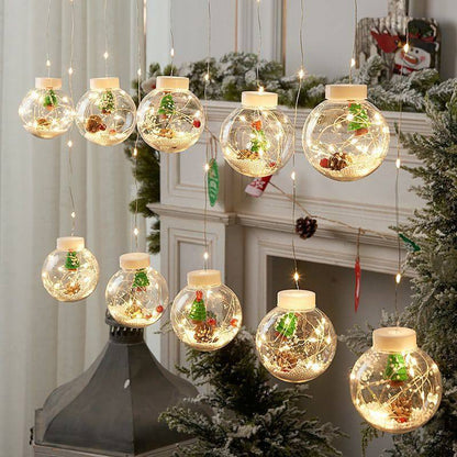 10pcs Christmas wish ball LED  Garland curtain light