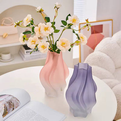 Medium Nordic glass flower vase