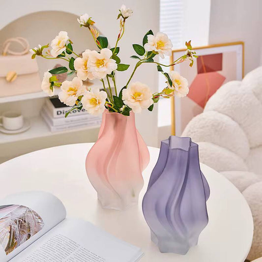 Medium Nordic glass flower vase