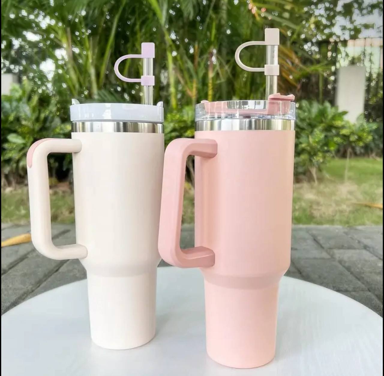 2pc Silicone Straw Covers Cap
