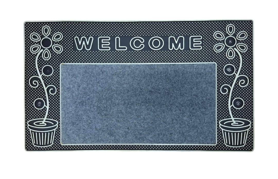 Welcome heavy duty rubber bottom antslip door mats