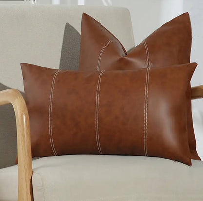 Premium quality leather Throw Pillow Cases