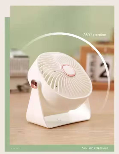 Led digital mini portable fan