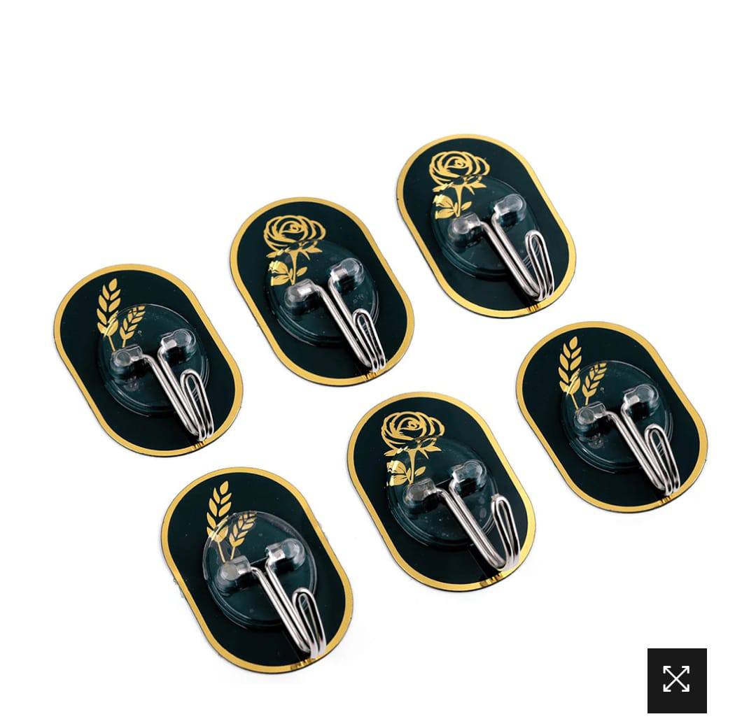 6 Pack fruit design Stylish multi-purpose adhesive hooks.