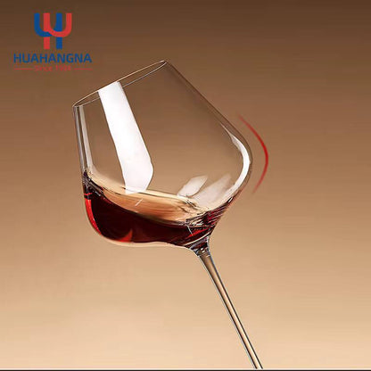 Burgundy tulip shaped wine glass