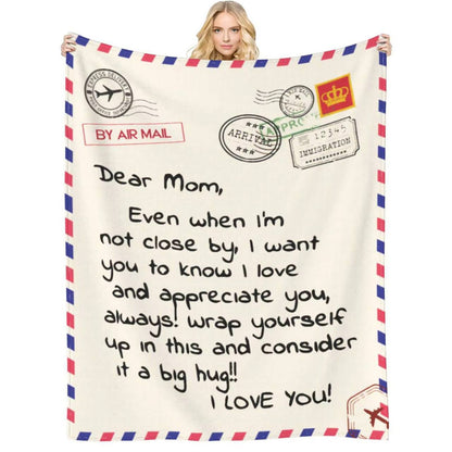 Express letter cossy throw blankets