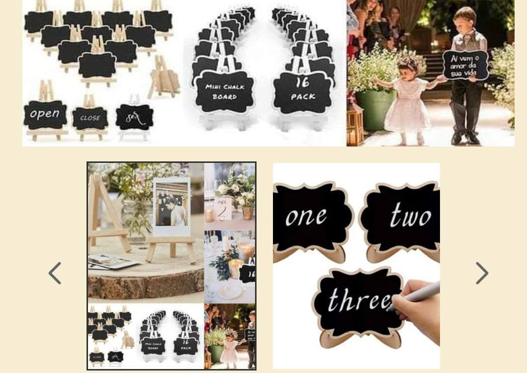Creative multiple purposes Wood Mini Chalkboard Signs with Support Easels, Place Cards
, Small Rectangle Chalkboards Blackboard for Weddings, Birthday Parties, Table Numbers, Message Board Signs and Event Decorations