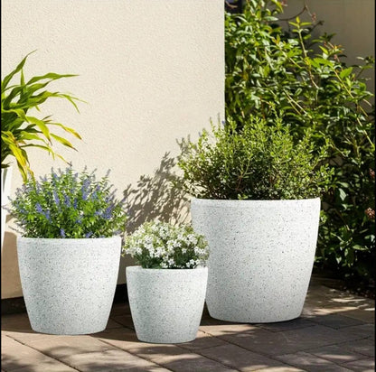 Premium Marble coated minimalist design flower planters