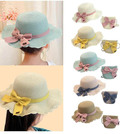Girls hat+ sling bag casual wear set
