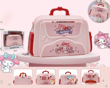 Handbag design Password and  Fingerprint  portable  ATM  Money Music Money Box Savings Can