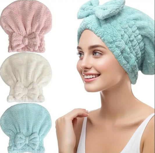 Super absorbent quick drying hair cap