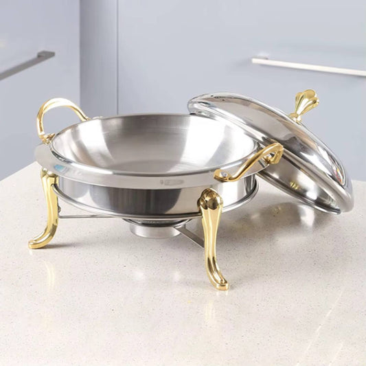 Stainless Food warmers
Round stainless Cheffing dishes