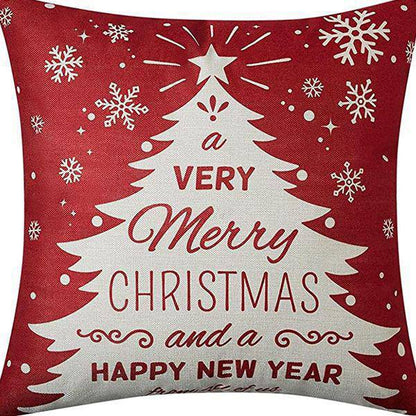 Christmas Pillow Covers (No Filler) for Christmas Decoration Throw Pillow Covers