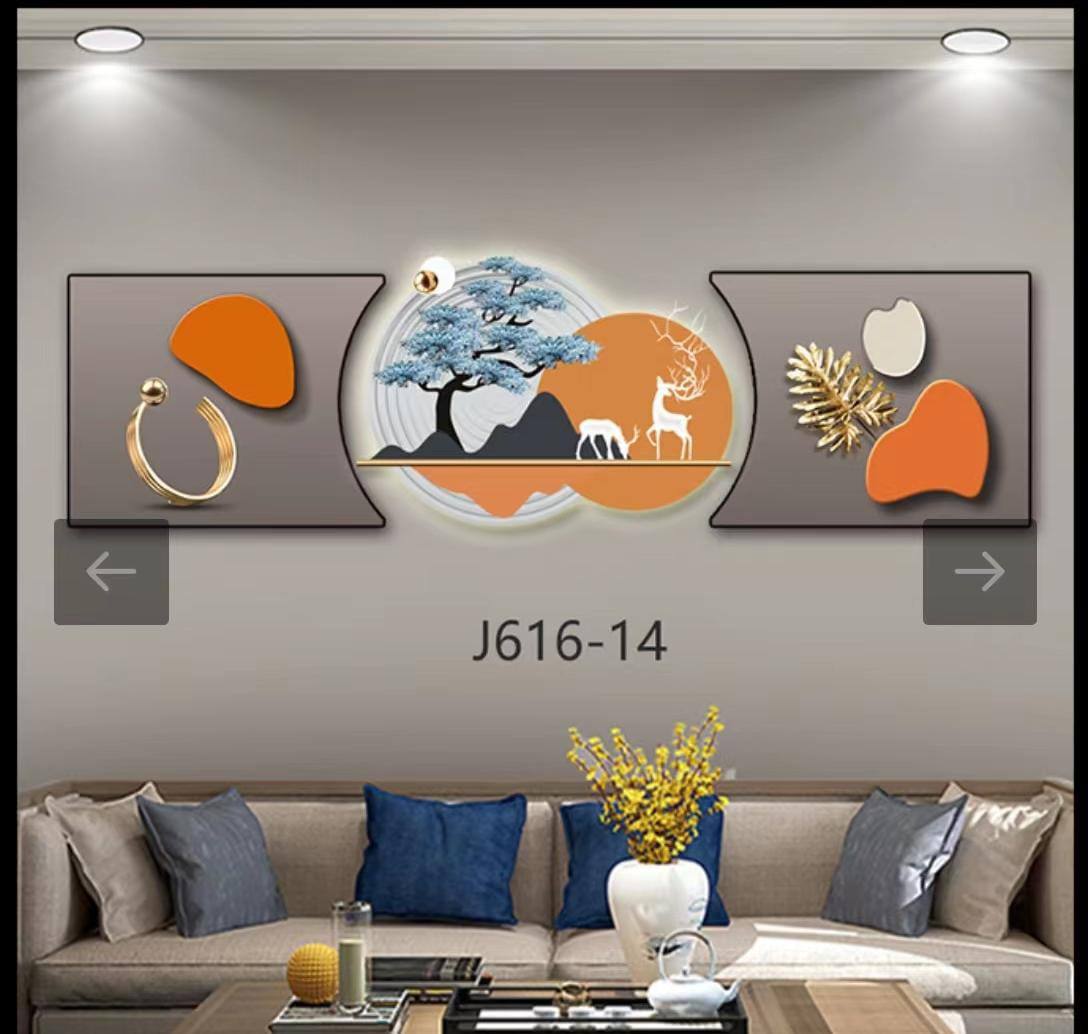 3pc 3in1 30x125cm Decor wall clock elegant wall hanging