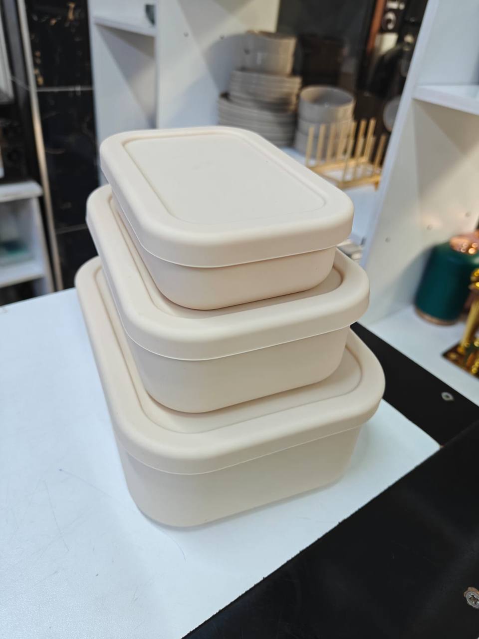 Leak proof & Food grade Silicone Lunch box set