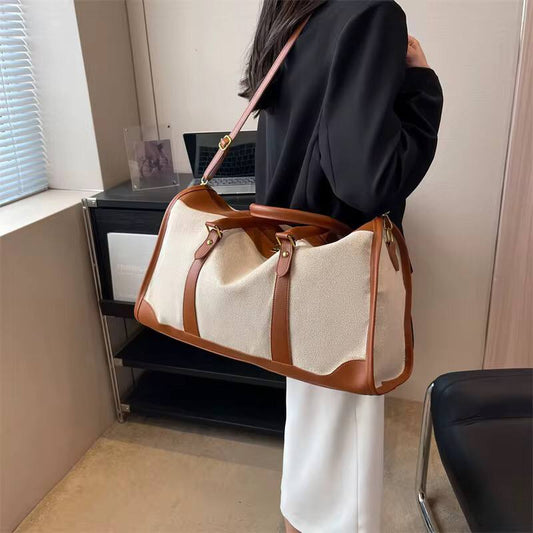 Vintage women's canvas Travel luggage bag