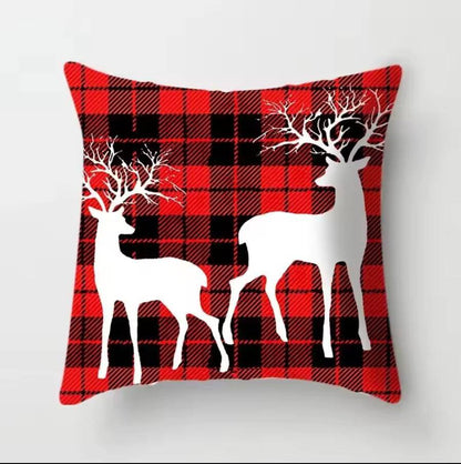Christmas Pillow Covers (No Filler) for Christmas Decoration Throw Pillow Covers