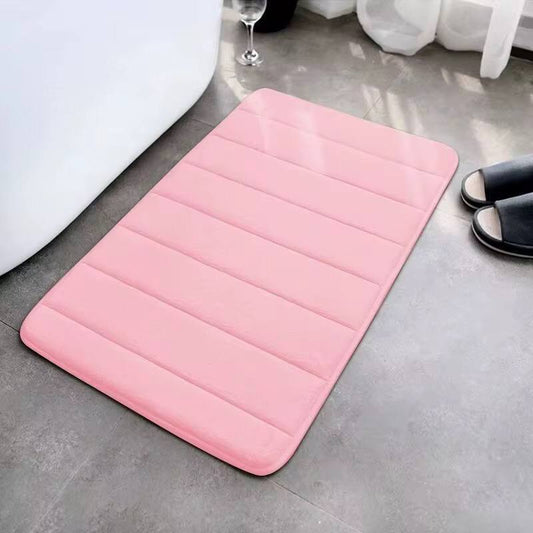Super absorbent bathroom mat