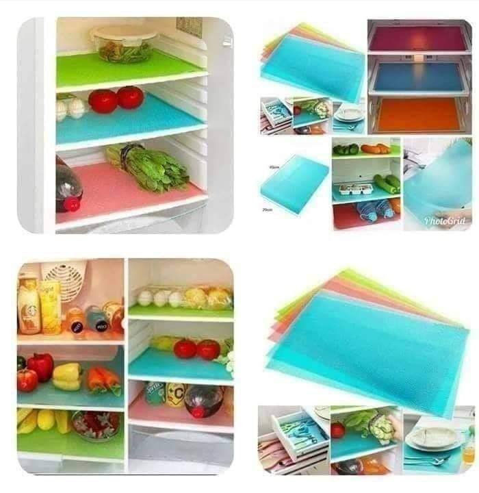 4pcs pvc fridge mats