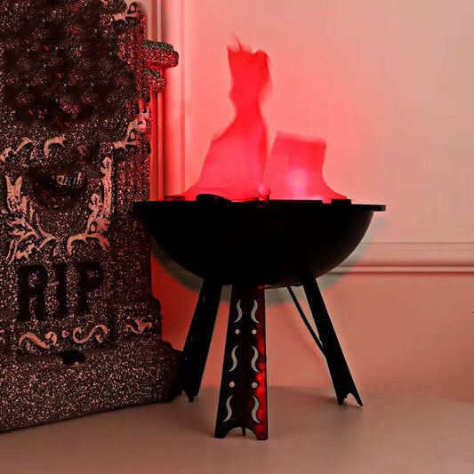 Flammen lampe 3 legged stand fireplace decor piece