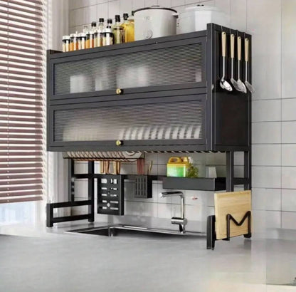 Double  Over the sink with Glass Acrylic Cover