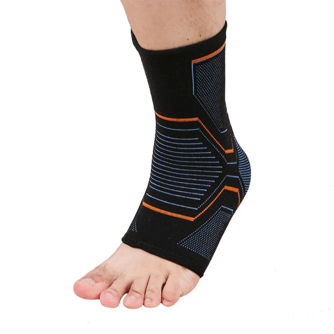Compression ankle support sleeve