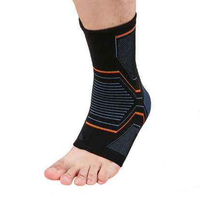 Compression ankle support sleeve