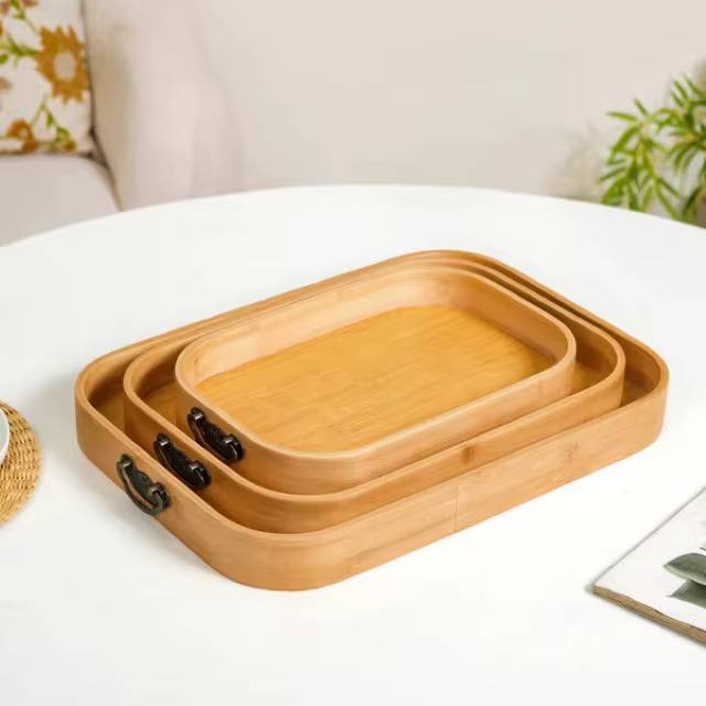 Multi-functional Bamboo Food serving Trays and Households use/Decor.
