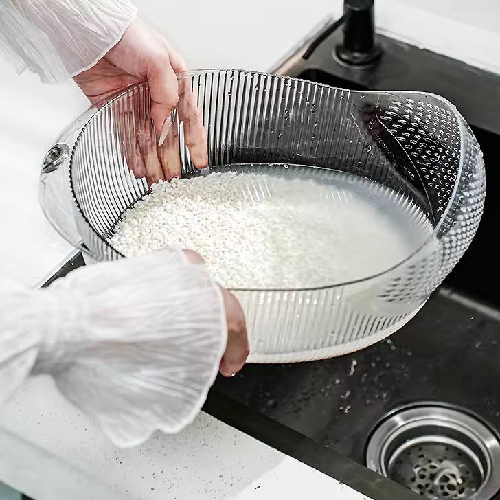 Multifunctional acrylic rice ,vegetable drainer