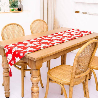 Christmas Knitted Fabric Tablecloth  Runner