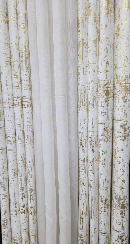 3 in 1 Curtains & Drapes Set