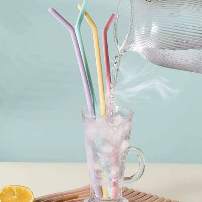 Reusable silicone straws 29cm long enough 
Easy to use & Eco friendly