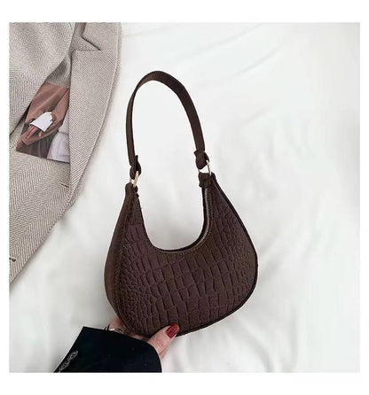 Candy color Crescent Underarm Bag