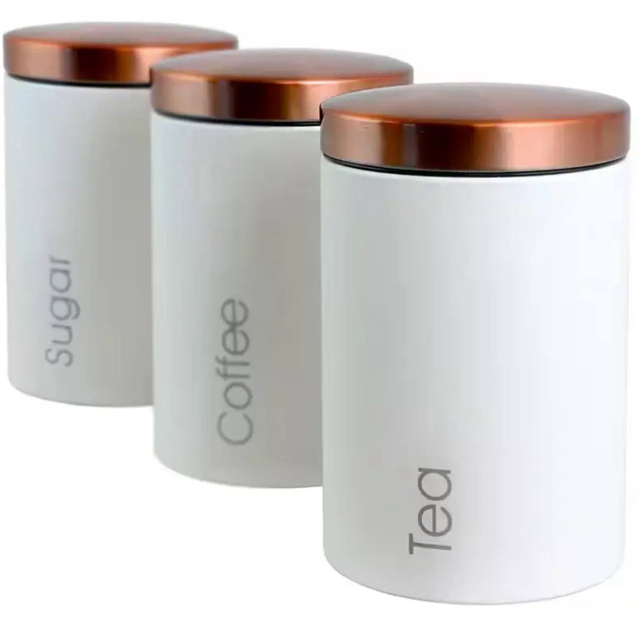 Sugar, Tea, Coffee canisters