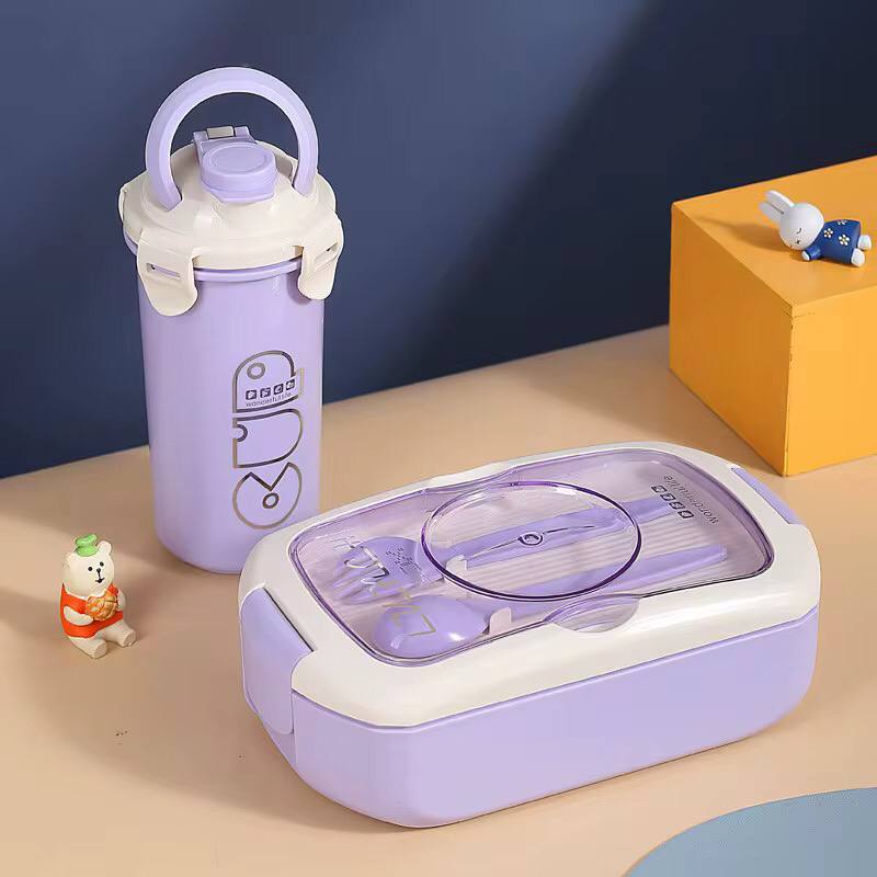 2 in 1 LUNCH BOX WITH BOTTLE