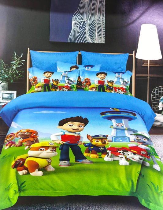 Cartoon themed duvet one sheet one pillowcases