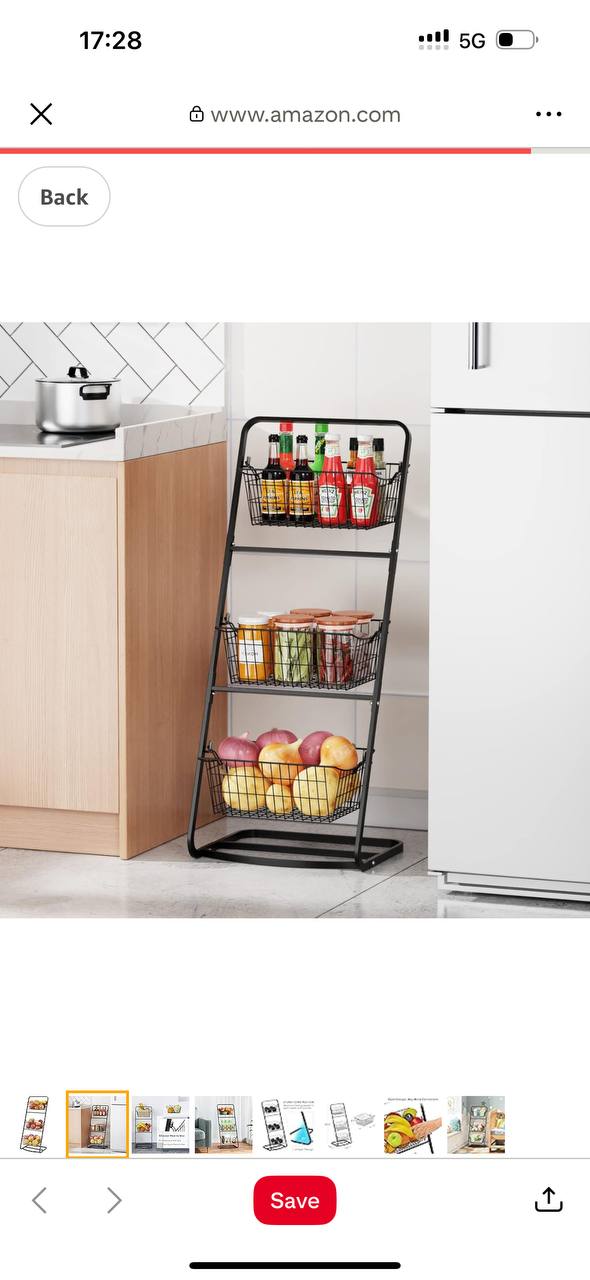 Metallic mesh  3 LAYER STORAGE RACK