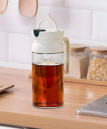 Glass 550-600ml Feiel cruet automatic oil dispenser