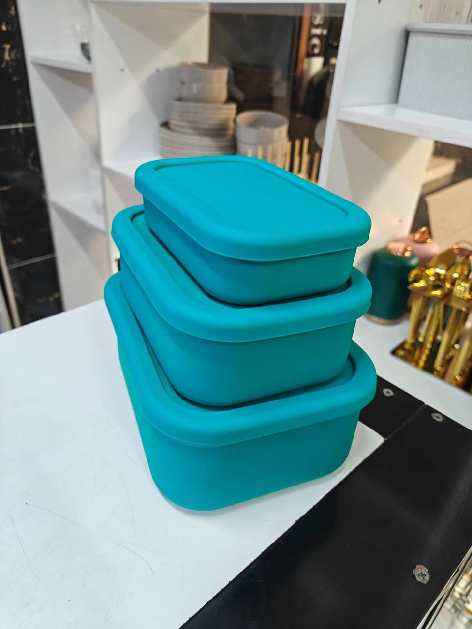 Leak proof & Food grade Silicone Lunch box set