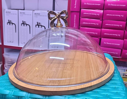 Acrylic food/cake cover-Big size
Material-Acrylic+Wood