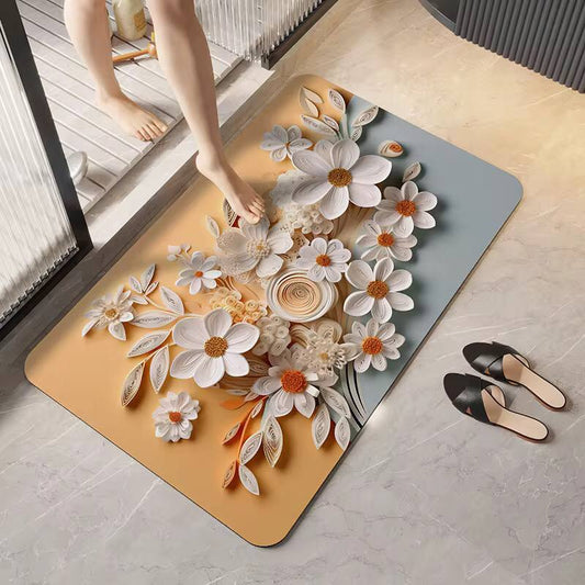Soft flower 3d absorbent bathroom mat
Price