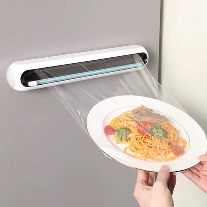 Plastic wrap cutter / cling film dispenser
