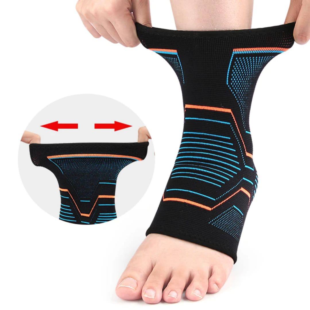 Compression ankle support sleeve