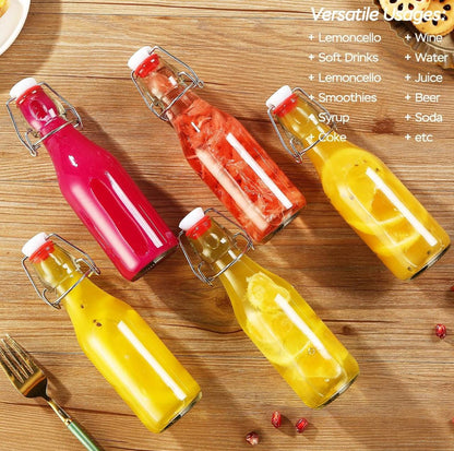 Swing top glass bottles