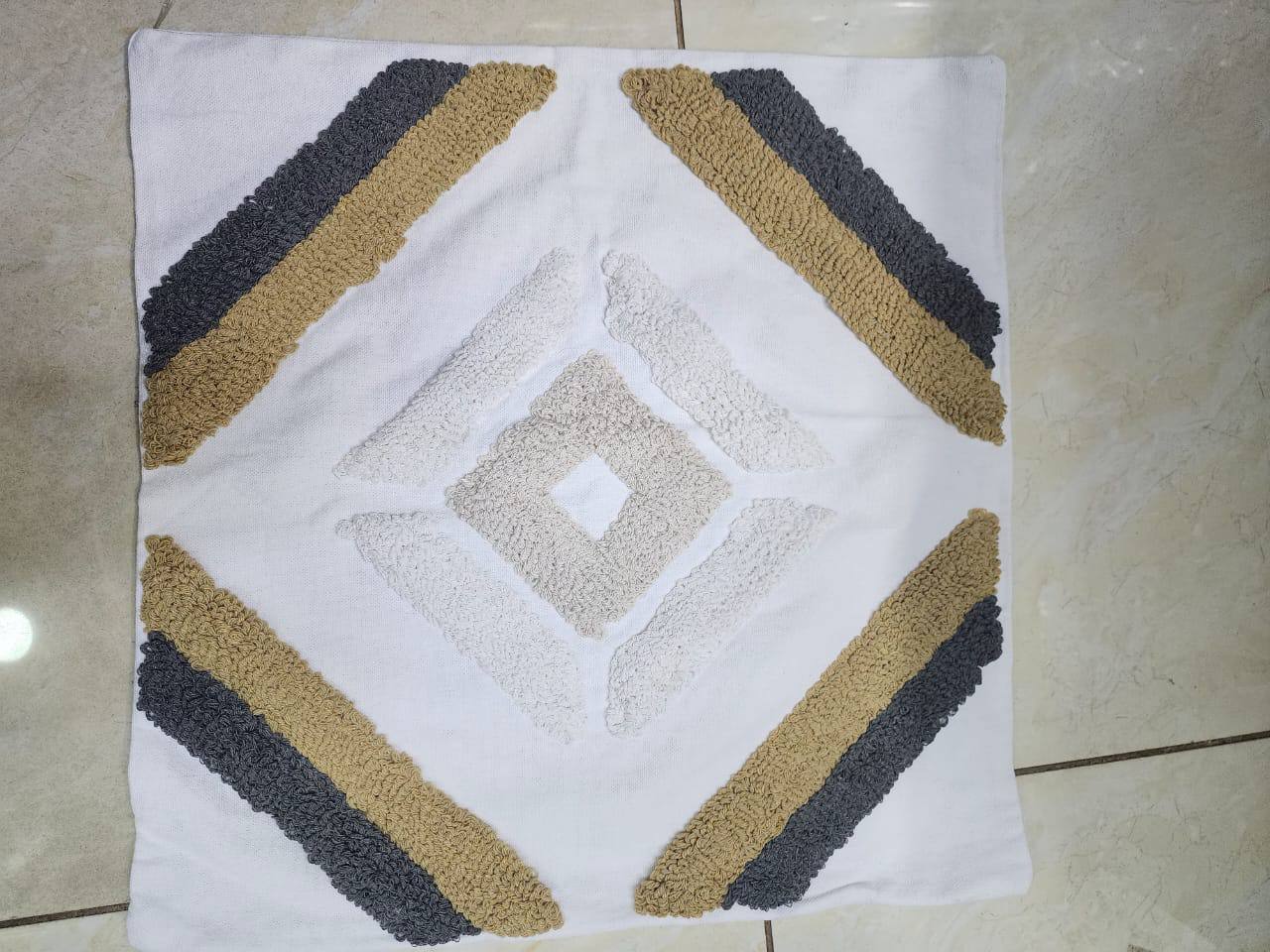 Boho throw pillow covers with tassels