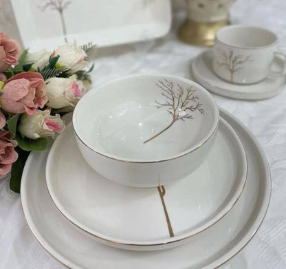 32pcs Elegant Floral European Porcelain Dinner set
