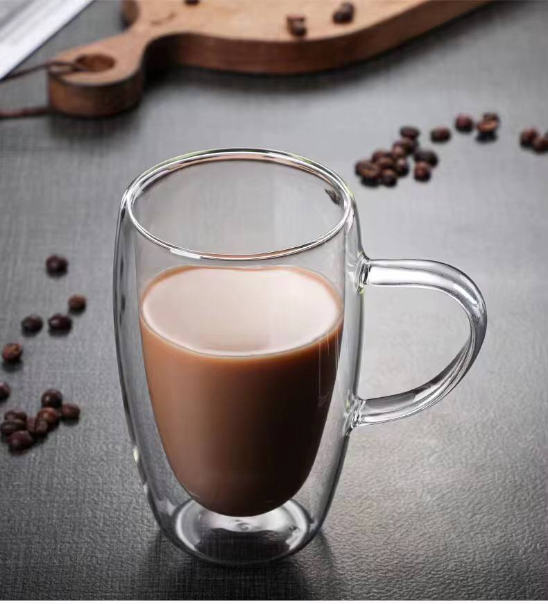 Elegant Double-Walled Glass Design – Keeps beverages hot while the outer layer stays cool to touch.