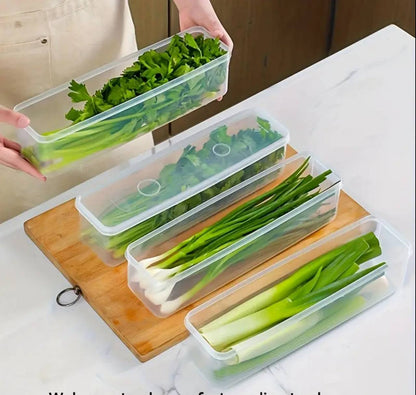 Refrigerator herb storage boxes/ fresh keeping crisper organizer with lid